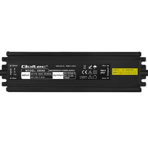 Qoltec LED meghajtó IP67 150W | 12V | 12.5A | Vízálló | Fekete Qoltec LED meghajtó IP67 150W | 12V | 12.5A | Vízálló | Fekete