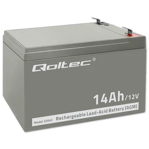Qoltec AGM akkumulátor | 12V | 14Ah | Karbantartásmentes | Hatékony | Hosszú élettartam | UPS-hez, biztonsági rendszerekhez