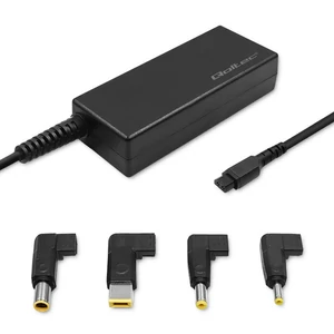 Qoltec tápegység Lenovo laptopokhoz, 65W, 4 csatlakozóval