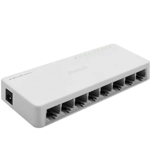 Qoltec Hálózati SWITCH | 8 x RJ45 port | 1000Mbps | Gyors Ethernet | LAN Qoltec Hálózati SWITCH | 8 x RJ45 port | 1000Mbps | Gyors Ethernet | LAN