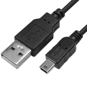 Qoltec USB kábel A apa Mini USB B apa 1,8m fekete színben