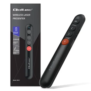 Qoltec 4 az 1-ben lézer pointer fekete színben