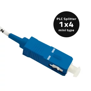 Qoltec PLC Splitter 1x4 SC/PC optikai osztó