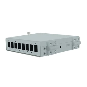 Qoltec 1x8 optikai elosztódoboz SC simplex adapterhez