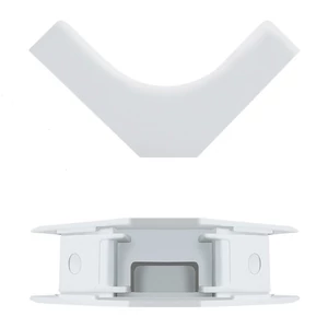Qoltec hajlítási szög 45 x 18 mm fehér színben
