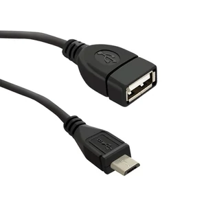 Qoltec USB OTG 2.0 kábel A anya - Micro USB B apa