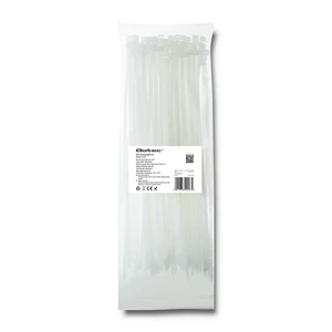 Qoltec 4.8x300mm önzáró kábelkötegelő fehér színben