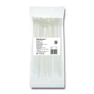 Qoltec fehér önzáró kábelkötegelő 7.2*200mm