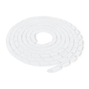 Qoltec fehér kábelrendező spirál 10mm 10m