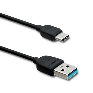 Qoltec USB-C adatkábel 1,2 m fekete színben
