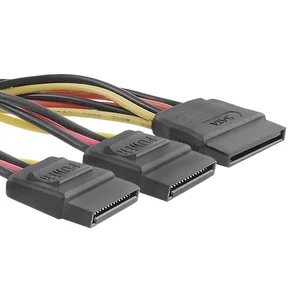 Qoltec SATA kábel elosztó 2xSATA női 0,5m