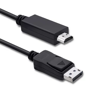 Qoltec DisplayPort v1.2 HDMI kábel 5K 2m fekete színben
