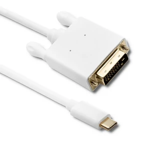 Qoltec USB 3.1 Type-C DVI kábel 4K 1m