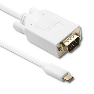 Qoltec USB 3.1 típus C férfi/VGA férfi kábel 1m
