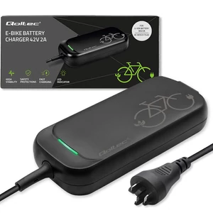 Qoltec Gyors Töltő e-bike-hoz Bosch 36V | 42V | 2A | Bosch csatlakozó | vízálló + tápkábel Qoltec Gyors Töltő e-bike-hoz Bosch 36V | 42V | 2A | Bosch csatlakozó | vízálló + tápkábel