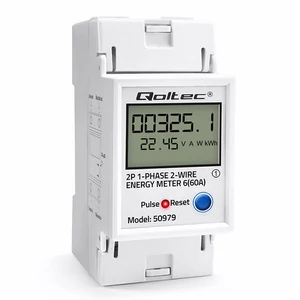 Qoltec egyfázisú elektronikus energiafogyasztás-mérő