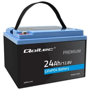 Qoltec 12,8V 24Ah LiFePO4 akkumulátor BMS védelmi rendszerrel