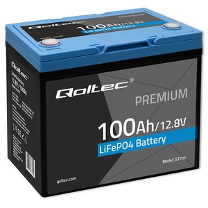 Qoltec 12,8V 100Ah LiFePO4 akkumulátor BMS védelemmel
