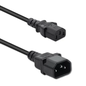 Qoltec Hosszabbító kábel UPS-hez | IEC C13/C14 | 3x0.75mm² | 1m Qoltec Hosszabbító kábel UPS-hez | IEC C13/C14 | 3x0.75mm² | 1m
