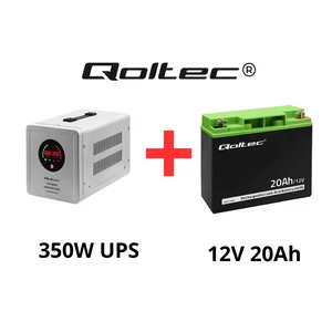 Qoltec Szünetmentes tápegység UPS keringető szivattyúkhoz 560W + 20Ah akkumulátor csomag Qoltec Szünetmentes tápegység UPS keringető szivattyúkhoz 560W + 20Ah akkumulátor csomag