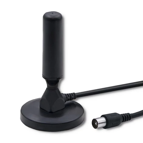 Qoltec DVB-T2 TV antenna fekete színben