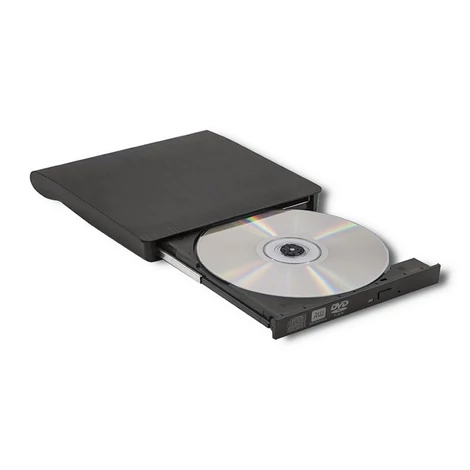 Qoltec külső DVD-RW író USB 3.0 fekete színben