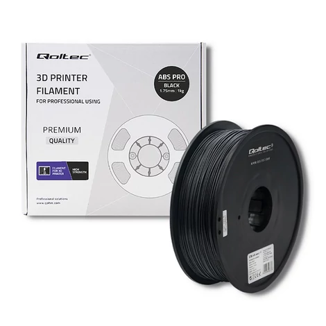 Qoltec Professzionális ABS PRO 3D filament fekete színben