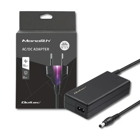 Qoltec 72W asztali tápegység 12V 6A tápkábellel