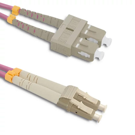 Qoltec 1m multimódusú optikai kábel LC/UPC - SC/UPC