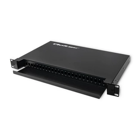 Qoltec 24 portos optikai kapcsolótábla csúszó ODF sínre