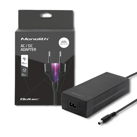 Qoltec 96W asztali tápegység 24V 4A tápkábellel