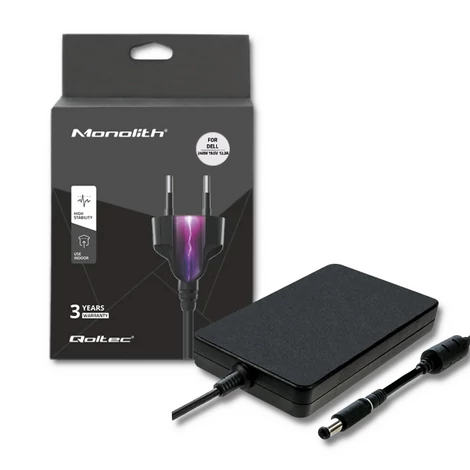 Qoltec tápegység Dell laptophoz 240W fekete színben