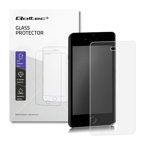 Qoltec Premium edzett üveg kijelzővédő iPhone SE-hez