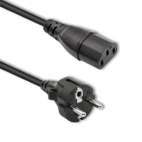 Qoltec IEC C13/SCHUKO tápkábel 1.8m