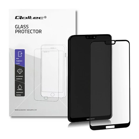 Qoltec edzett üveg kijelzővédő Huawei P20 Lite-hoz