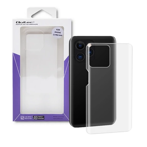 Qoltec átlátszó kemény tok iPhone 12 Max PRO-hoz