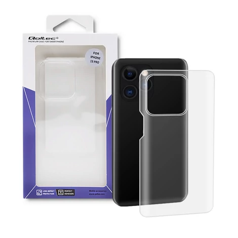 Qoltec átlátszó szilikon tok iPhone 13 PRO-hoz