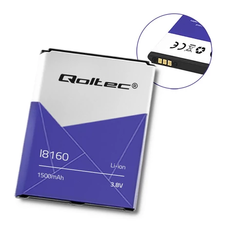 Qoltec 1500mAh akkumulátor Samsung Galaxy S3 mini-hez