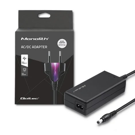 Qoltec asztali tápegység 27W 12V tápkábellel