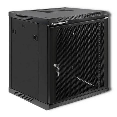 Qoltec 19" RACK szekrény 12U fekete színben