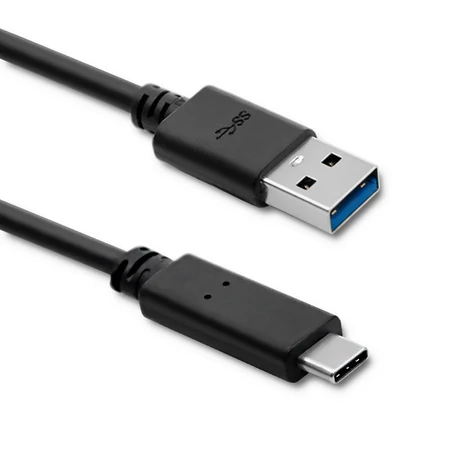Qoltec USB 3.1 típusú C férfi kábel 1.8m fekete