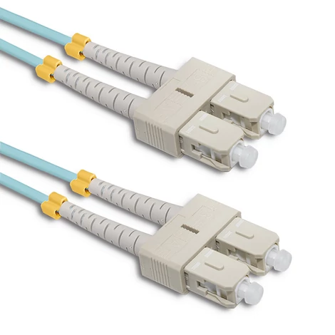 Qoltec SC/UPC optikai szál patchcord 5m, OM4