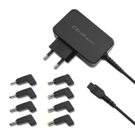 Qoltec univerzális tápegység laptophoz 45W, 8 csatlakozóval