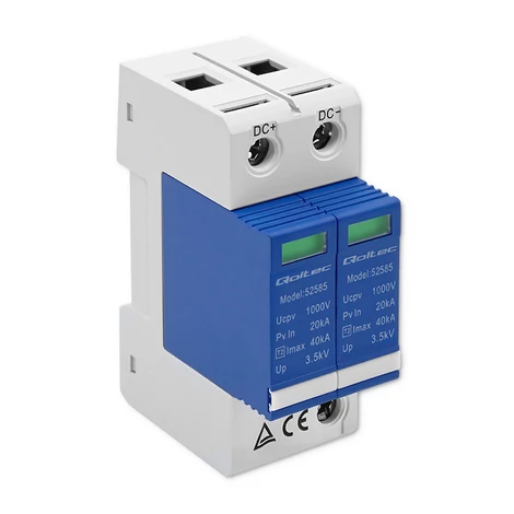 Qoltec DC túlfeszültség-levezető 2P 1000V