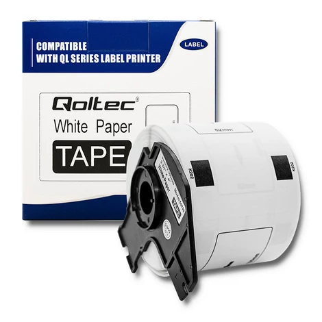 Qoltec címkeszalag BROTHER DK-11202-hez fehér/fekete