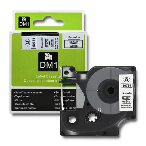 Qoltec DYMO D1 45803 címke kazetta fehér/fekete
