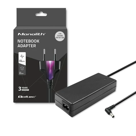 Qoltec tápegység Toshiba laptophoz 30W