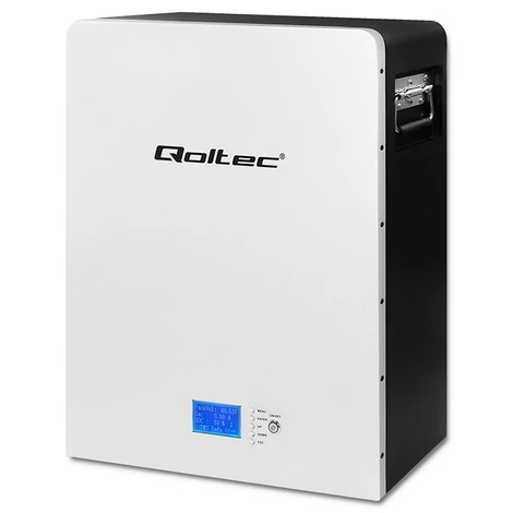 Qoltec 4,8kWh LiFePO4 energiatároló LCD kijelzővel