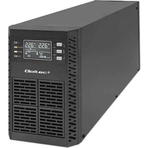 Qoltec 2kVA on-line szünetmentes tápegység