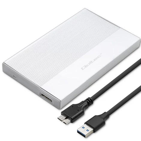 Qoltec alumínium ház 2.5'' SSD HDD USB 3.0